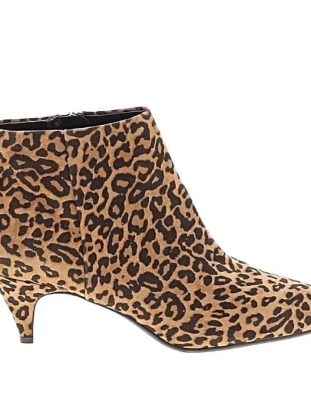 Calf Hair Sam Edelman Leopard Print Pointed Toe Ankle Boots - Women's